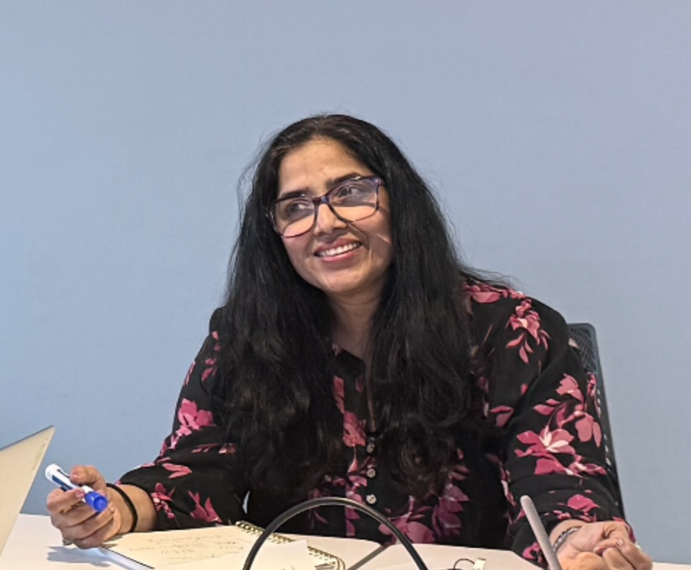 Suneeta Modekurty, founder of METRIS, in a working session.
